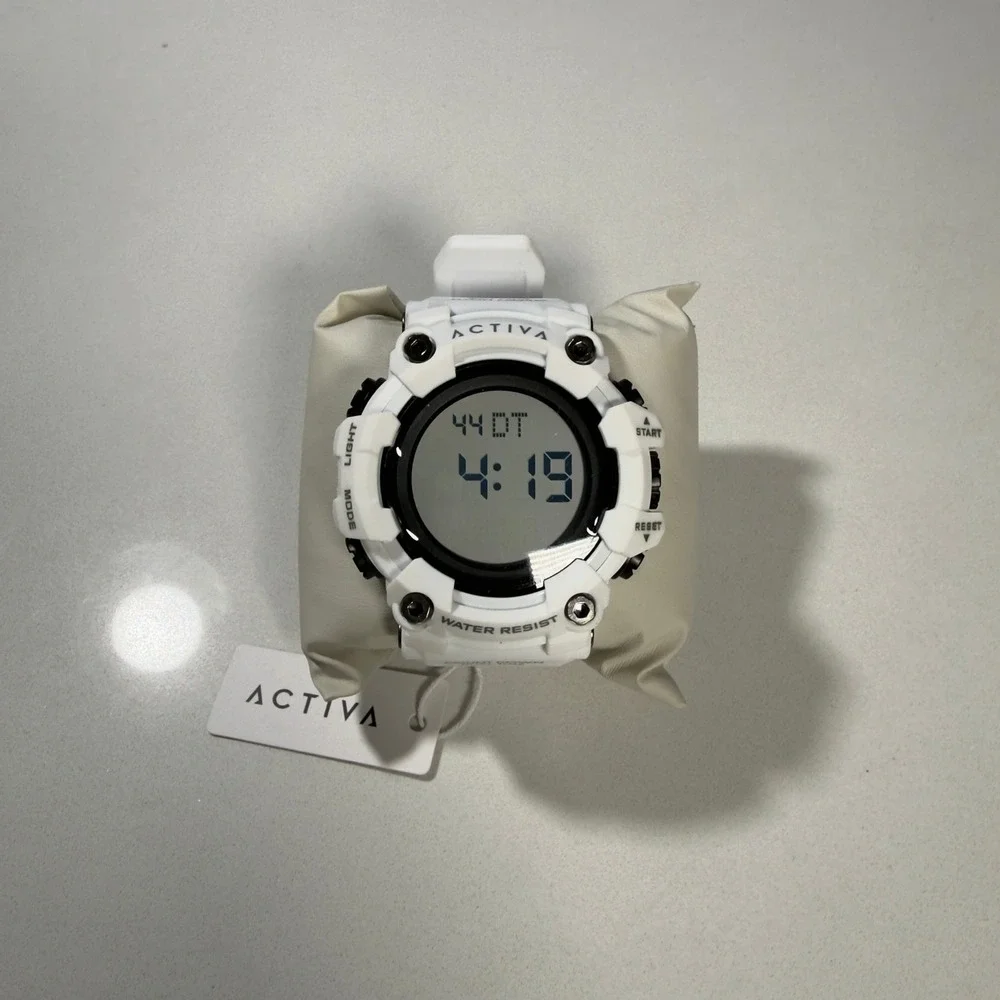 Activa Kadron X Invicta Digital Mens Watch 53mm White Water Resist ACW1968-004